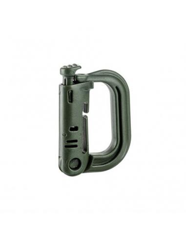 MOUSQUETON D RING FIXATION MOLLE VERT OD