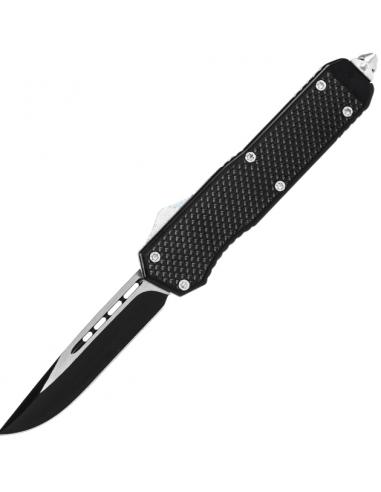 COUTEAU AUTOMATIQUE LAME ACIER MANCHE ALUMINIUM - MANKNIVES MK046